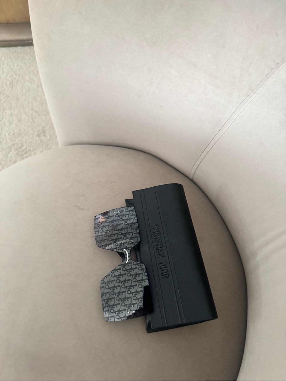 Dior Black/Grey Monogram Shield Sunglasses
